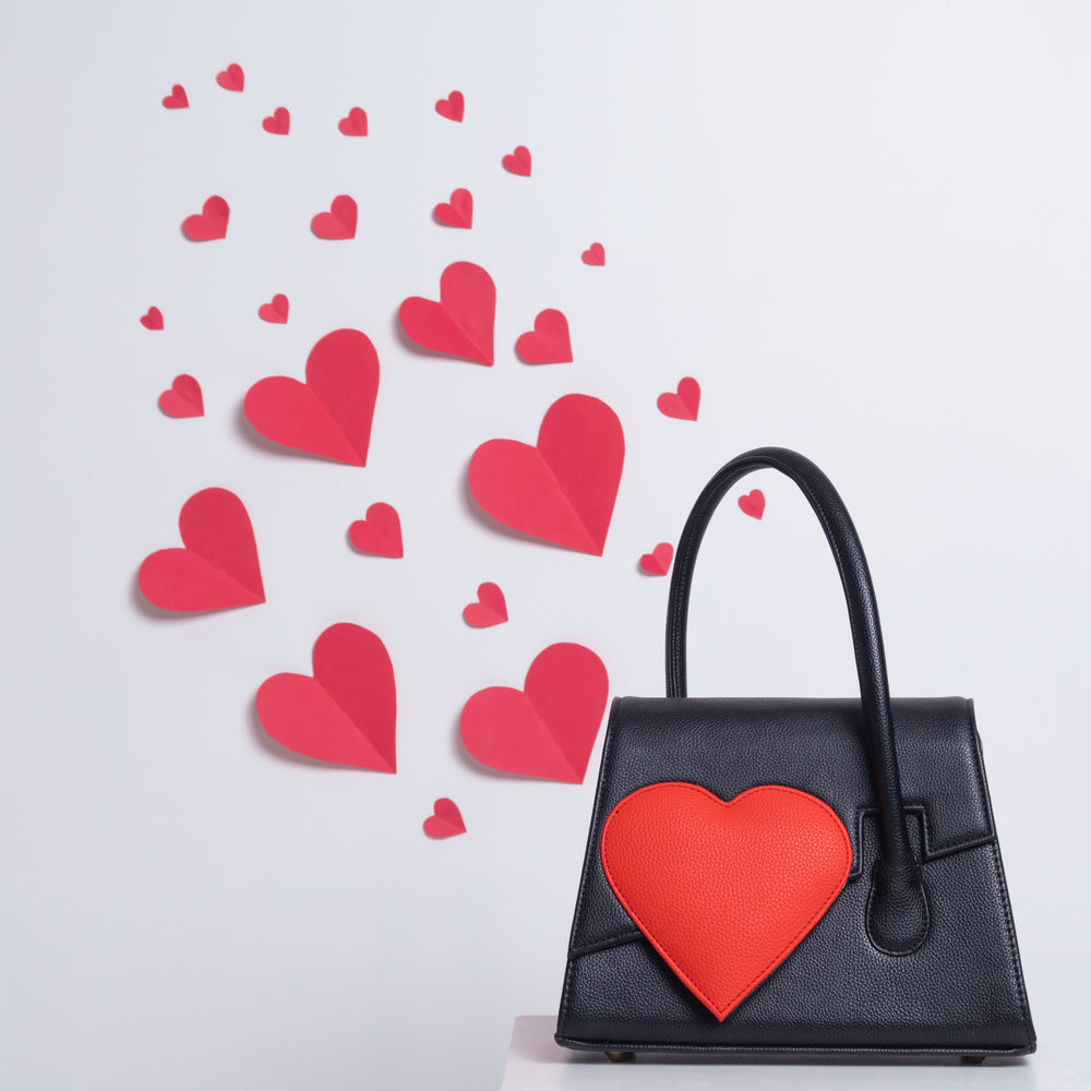 Black Heartbound Tote - Suave Bags  #