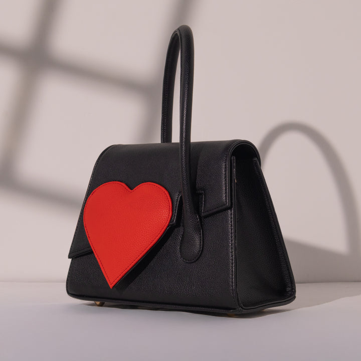 Black Heartbound Tote - Suave Bags  