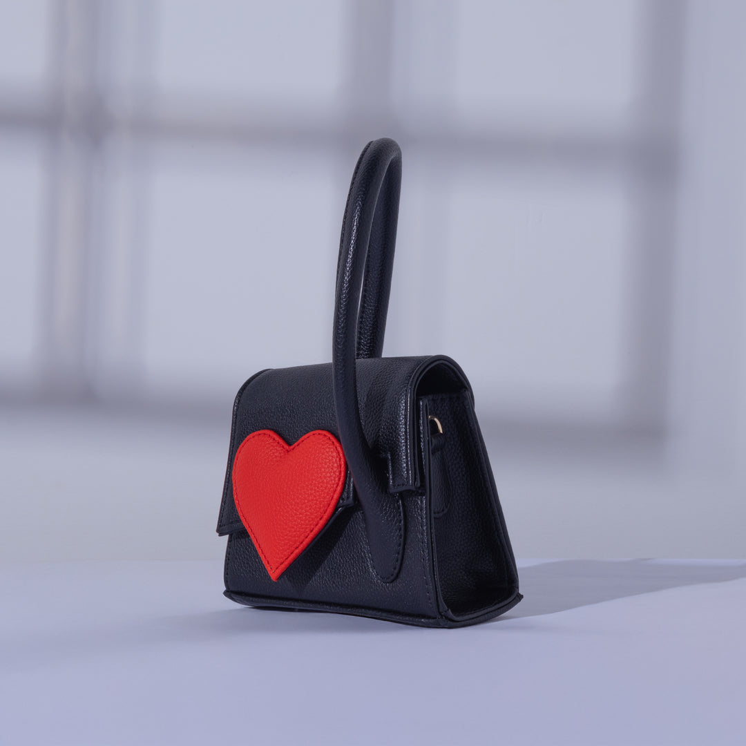 Black Heartbound Tote Mini - Suave Bags  