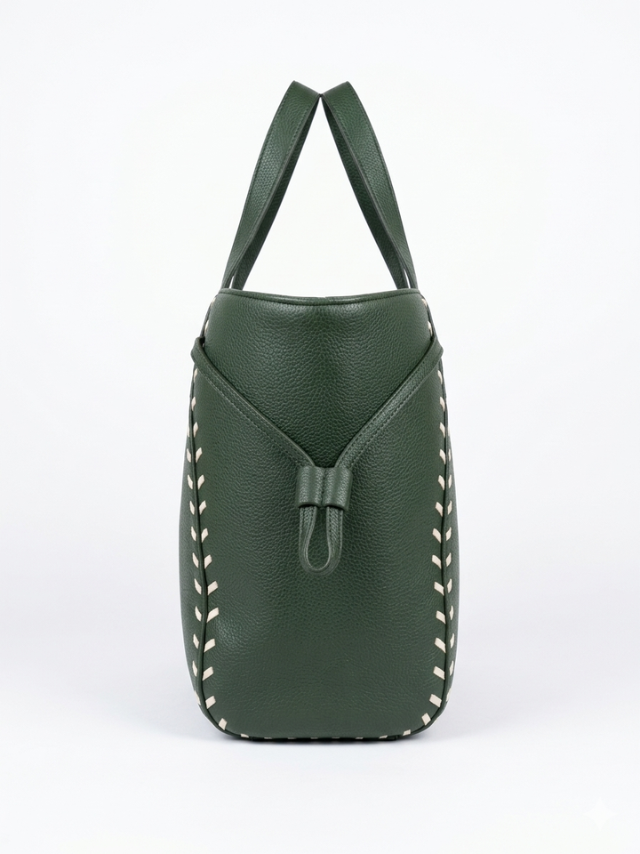 The Sienna Stitch Tote - Black