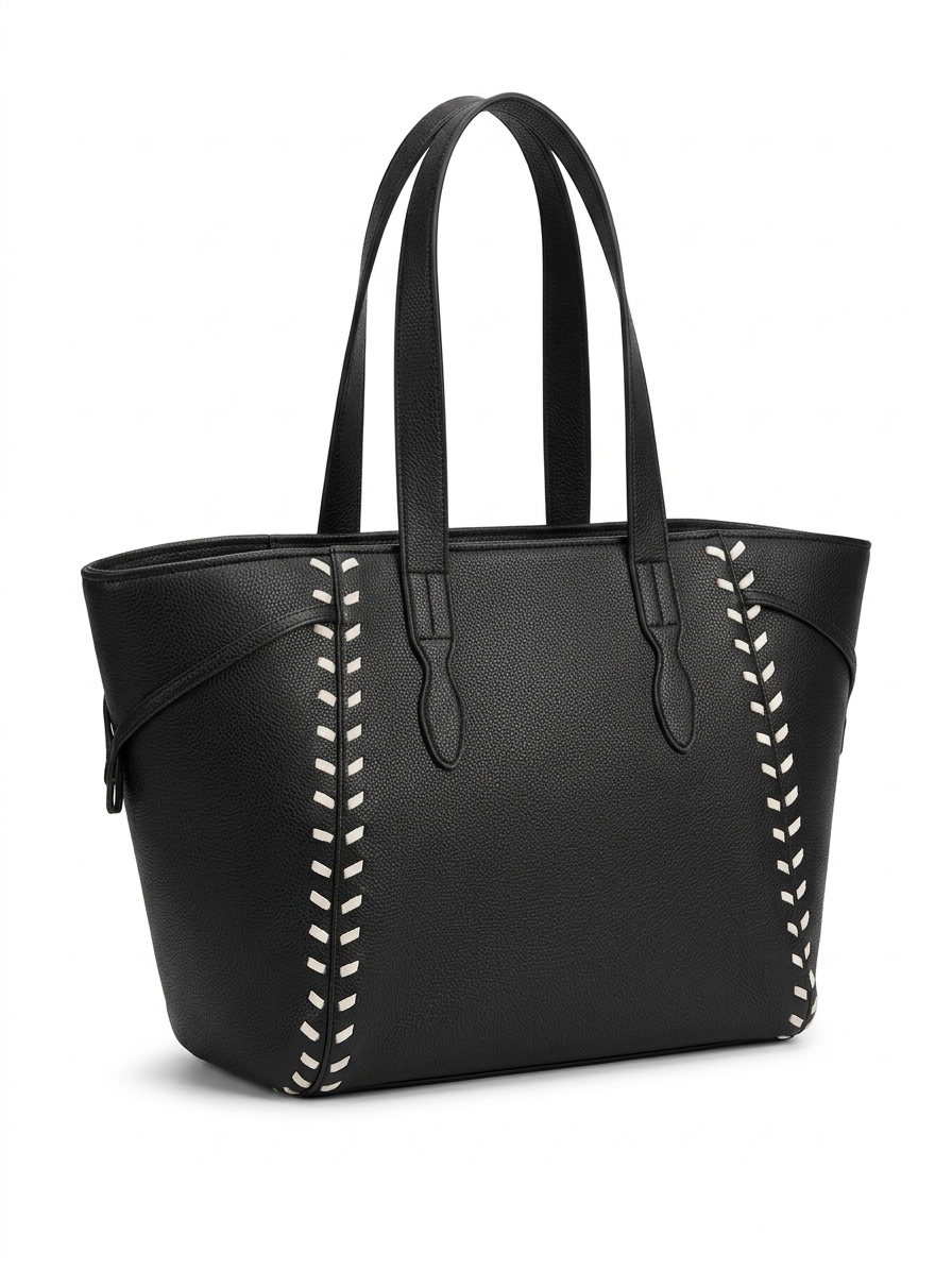 The Sienna Stitch Tote - TAN