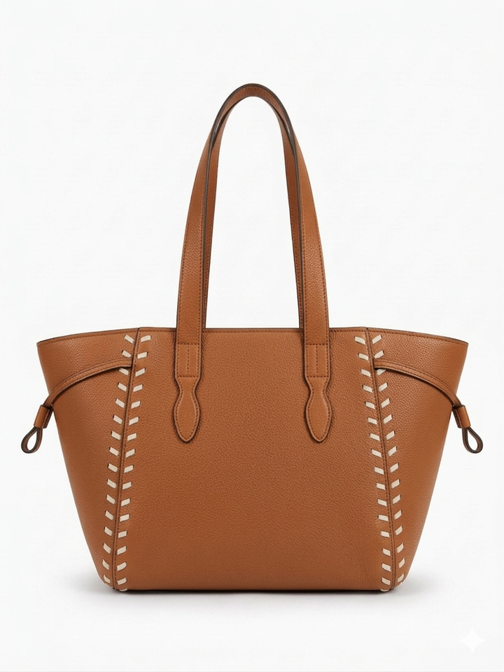 The Sienna Stitch Tote - Olive