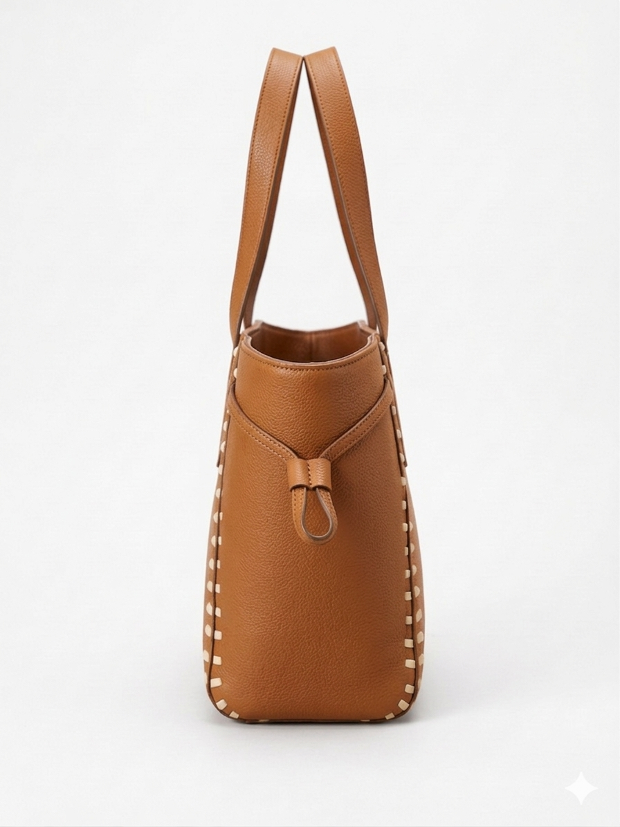 The Sienna Stitch Tote - Black