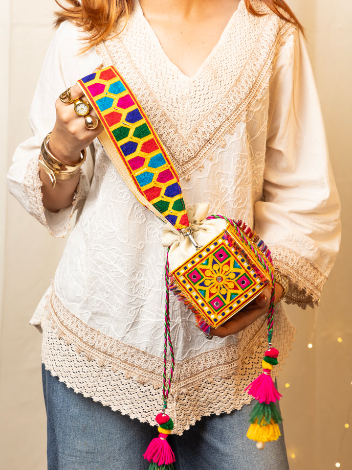 Mandala Potli bag - Suave Bags  