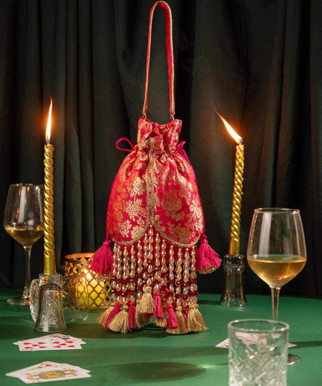 Meera Tasseled Potli - Suave Bags  