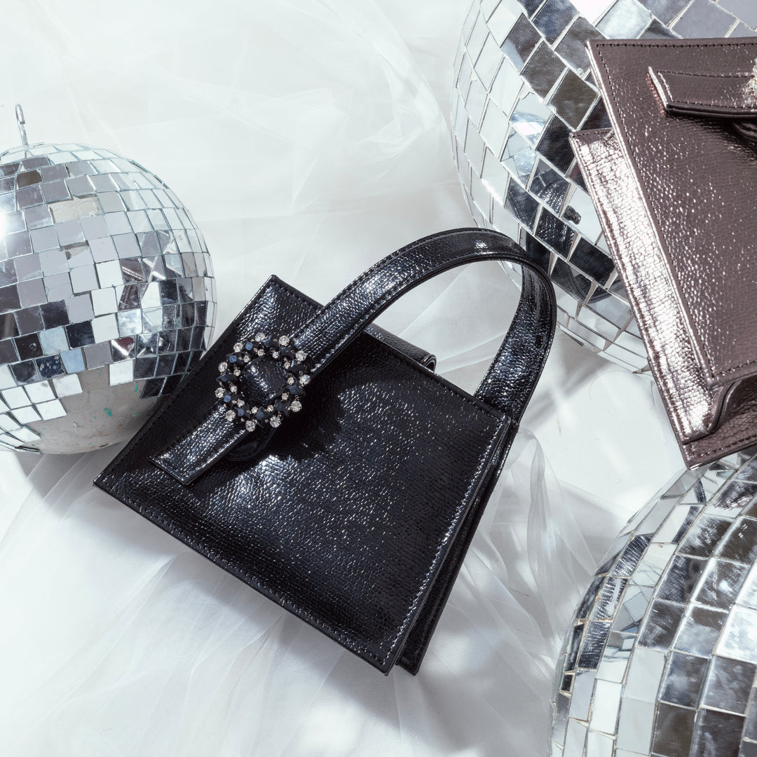 Black Lumina Luxe Handbag - Suave Bags  