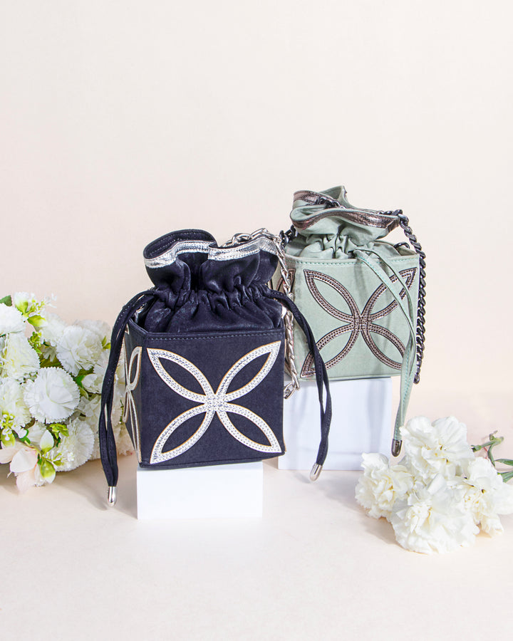 Black Kohinoor Potli Bag - Suave Bags  
