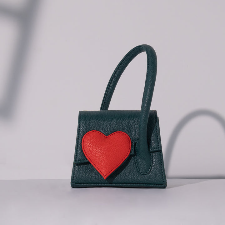 Emerald Green Heartbound Tote Mini - Suave Bags  
