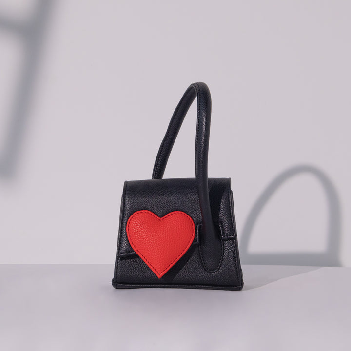 Black Heartbound Tote Mini - Suave Bags  