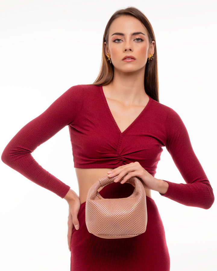 Pink Halo Iridescent Handbag - Suave Bags  